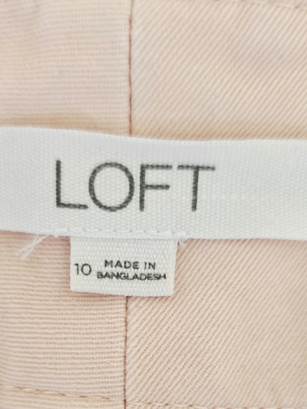 LOFT Riviera Shorts Peach Pink Chino Flat Front Casual Summer Preppy Stretch - Picture 5 of 5